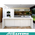 Mobília branca de alto brilho do armário de cozinha (AIS-K154)